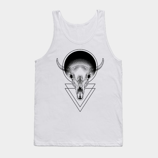 Divine Skull Tank Top by diardo